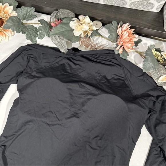 NEW $125 Sea Level [ 14 US ] Front Zip Long Sleeve‎ One Piece Swimsuit Black - Picture 9 of 12